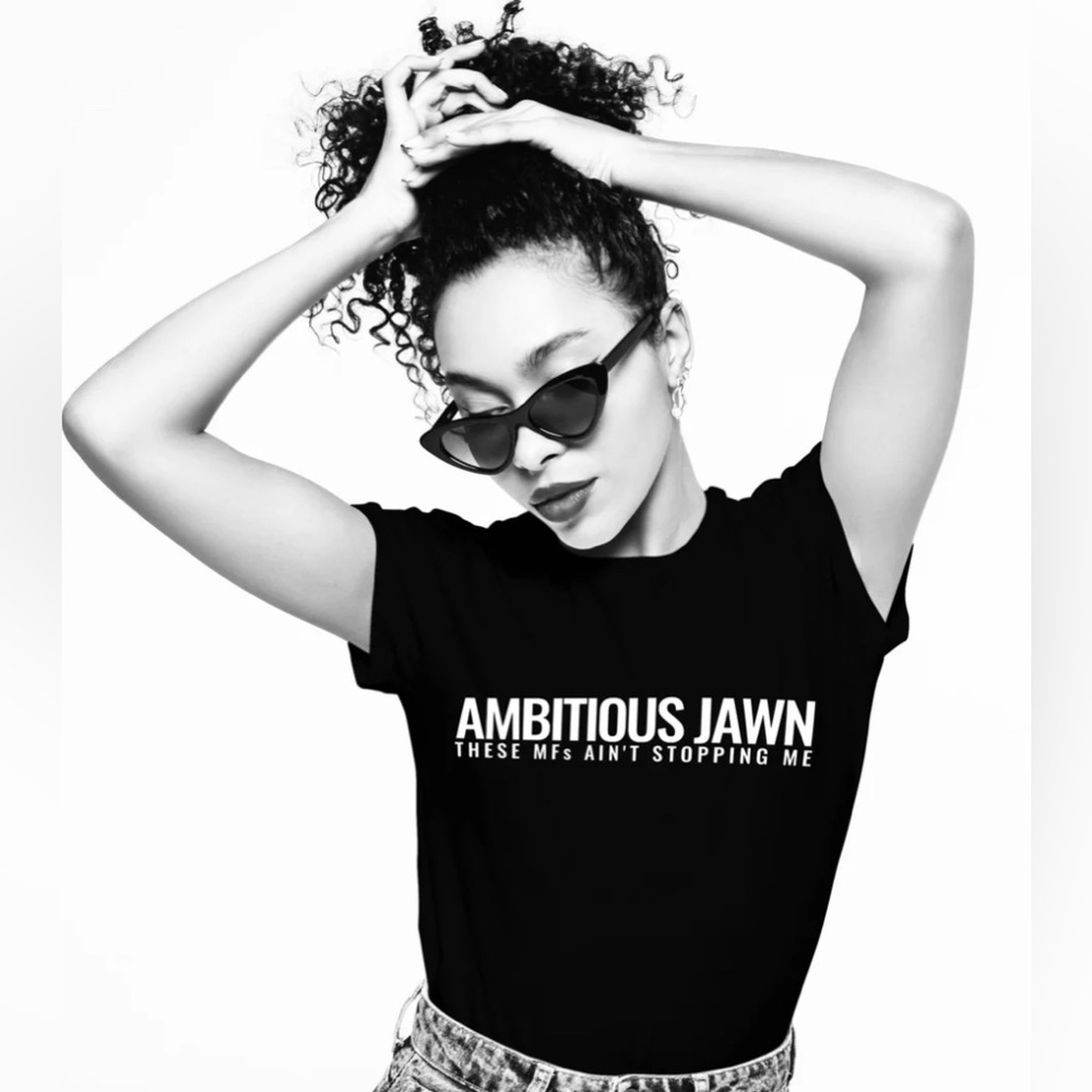 Womens 'For The Jawns' Ambition Black T-Shirt